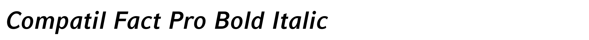 Compatil Fact Pro Bold Italic image
